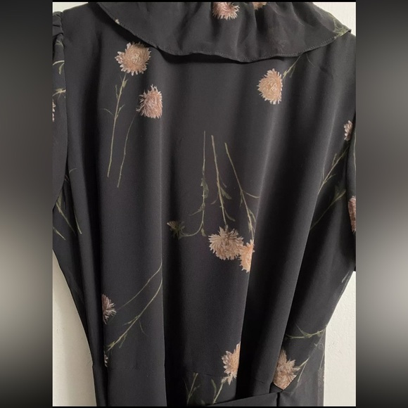 MADEWELL Georgette Ruffle-Wrap Mini Dress in Aster Portrait Size M EUC - Picture 6 of 9